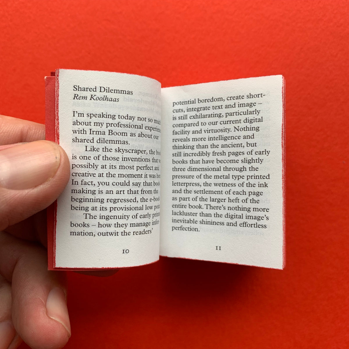 Irma Boom: The Architecture of the Book: Books in Reverse