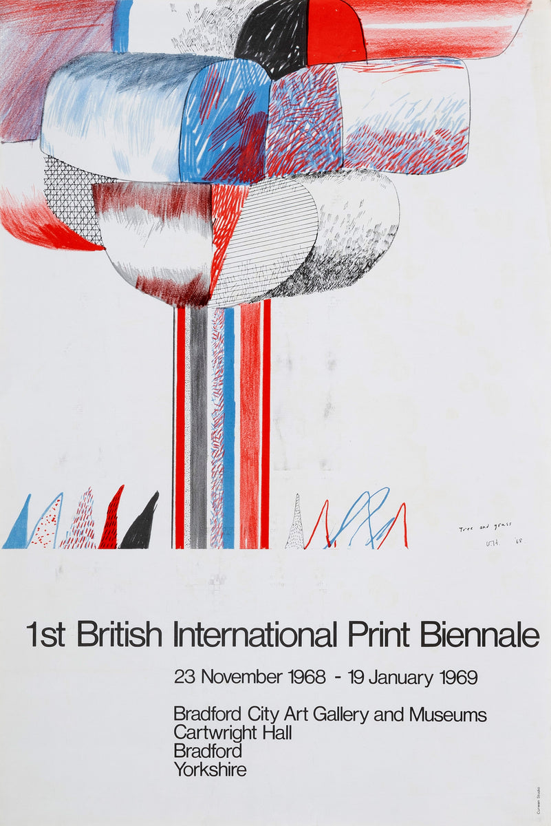 1st British International Print Biennale (1968) Exhibition Poster