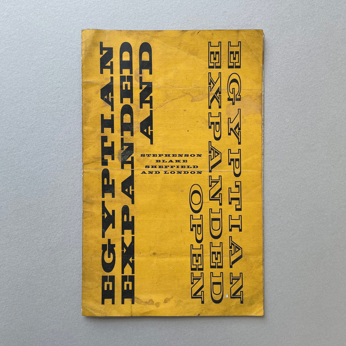 Egyptian Expanded and Egyptian Expanded Open, Stephenson, Blake