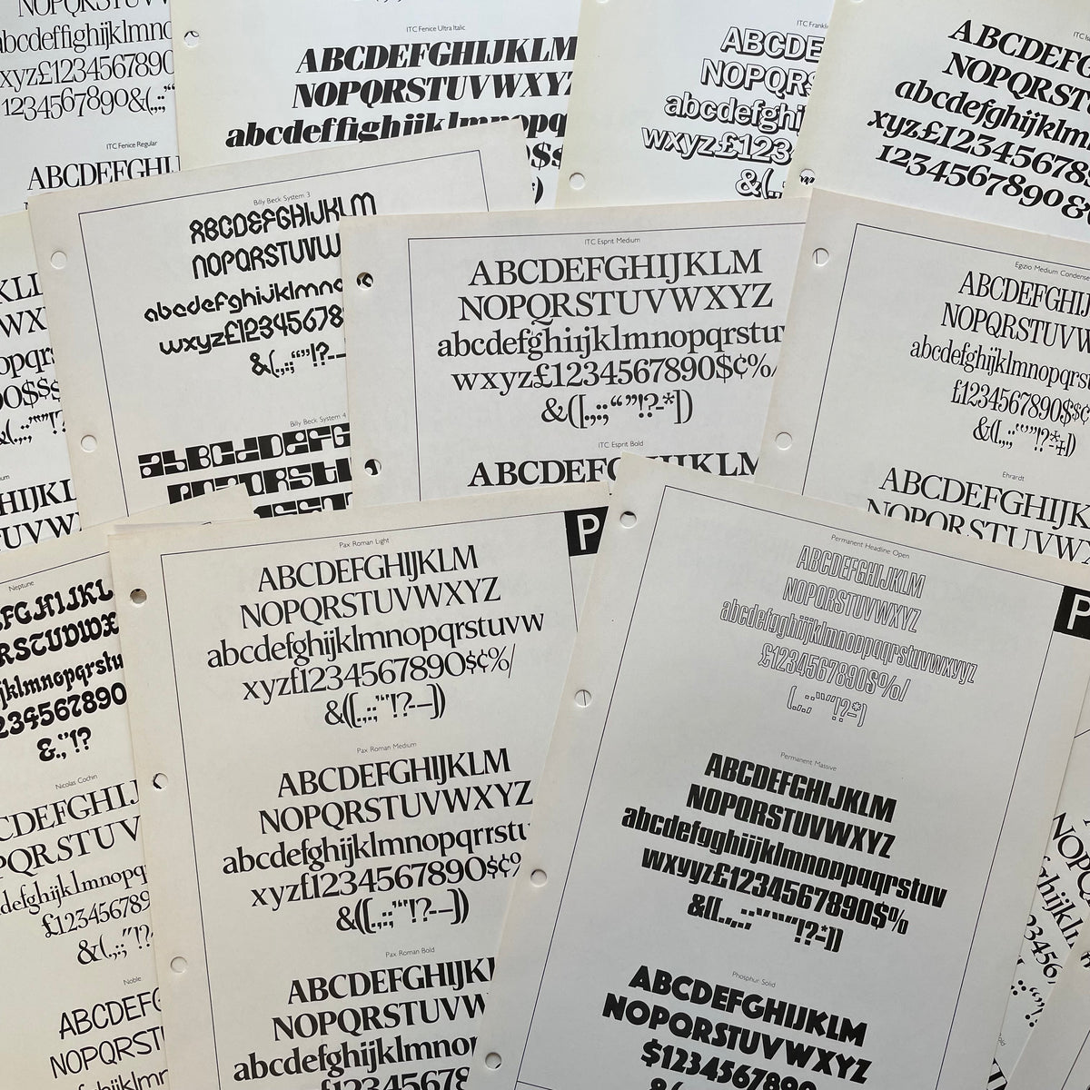 Alphabet New Typefaces [Specimen Sheets] – The Print Arkive