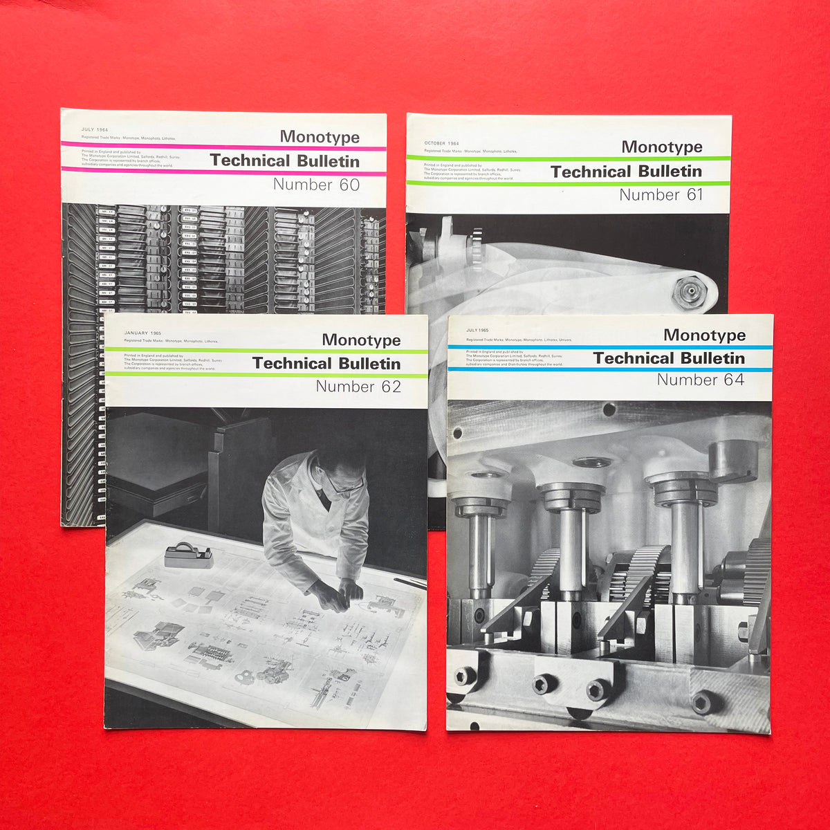 Monotype Technical Bulletin 1963-1967 [x16 Issues] – The Print Arkive