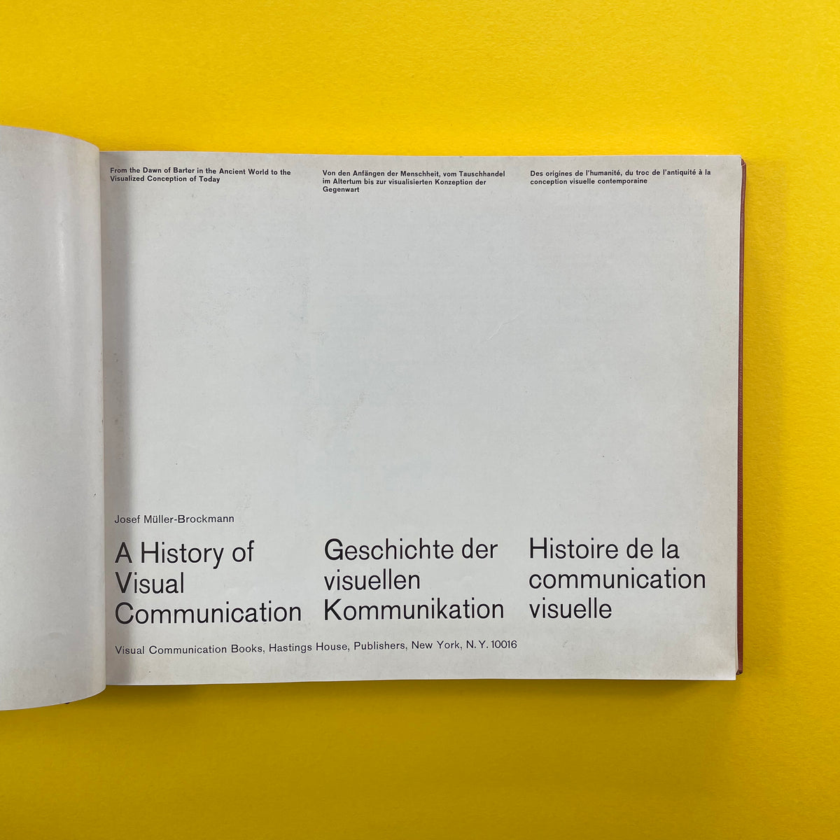A History of Visual Communication [Josef Müller-Brockmann] – The