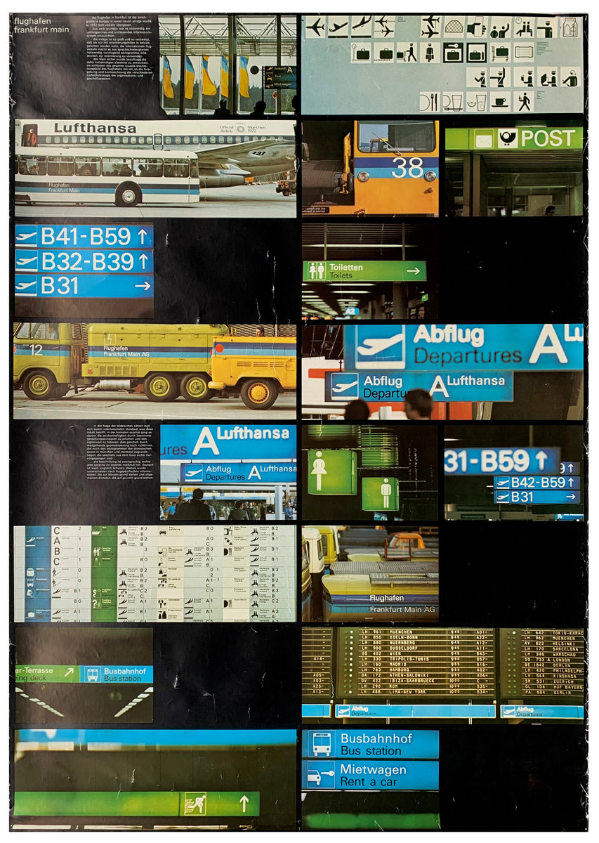 Lufthansa: Flughafen Frankfurt Main (Otl Aicher) – The Print Arkive