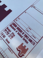 Transport Heavy Numerals, Internegative (London Borough of Tower Hamlets)