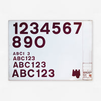 Transport Heavy Numerals, Internegative (London Borough of Tower Hamlets)