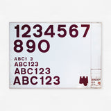 Transport Heavy Numerals, Internegative (London Borough of Tower Hamlets)