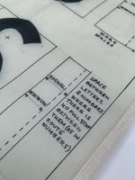 MOT Revised Alphabet, Hand Rendered on Transparency Paper (Ministry of Transport)