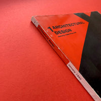 Architectural Design No.1, Jan. 1960 (Frank L Wright Memorial Issue).