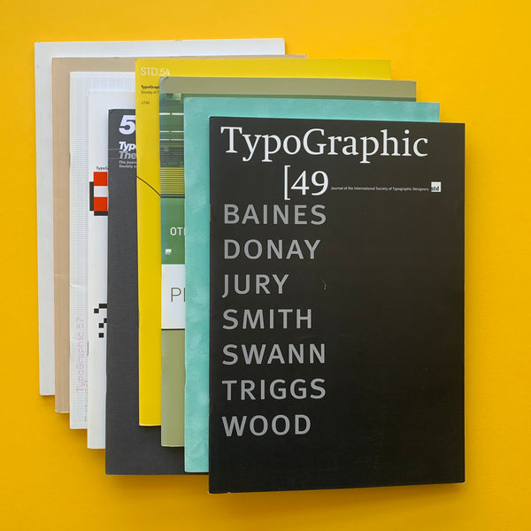 ISTD Typographic Journal (x9 issue bundle)