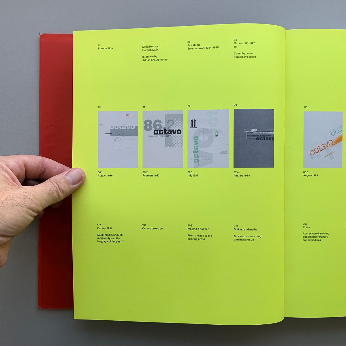Octavo Redux 1:1 RED EDITION, A record of Octavo, journal of typography ...
