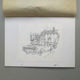 Ford Zodiac MkIV - Original Pen & Ink Line Drawing #2 (1968)