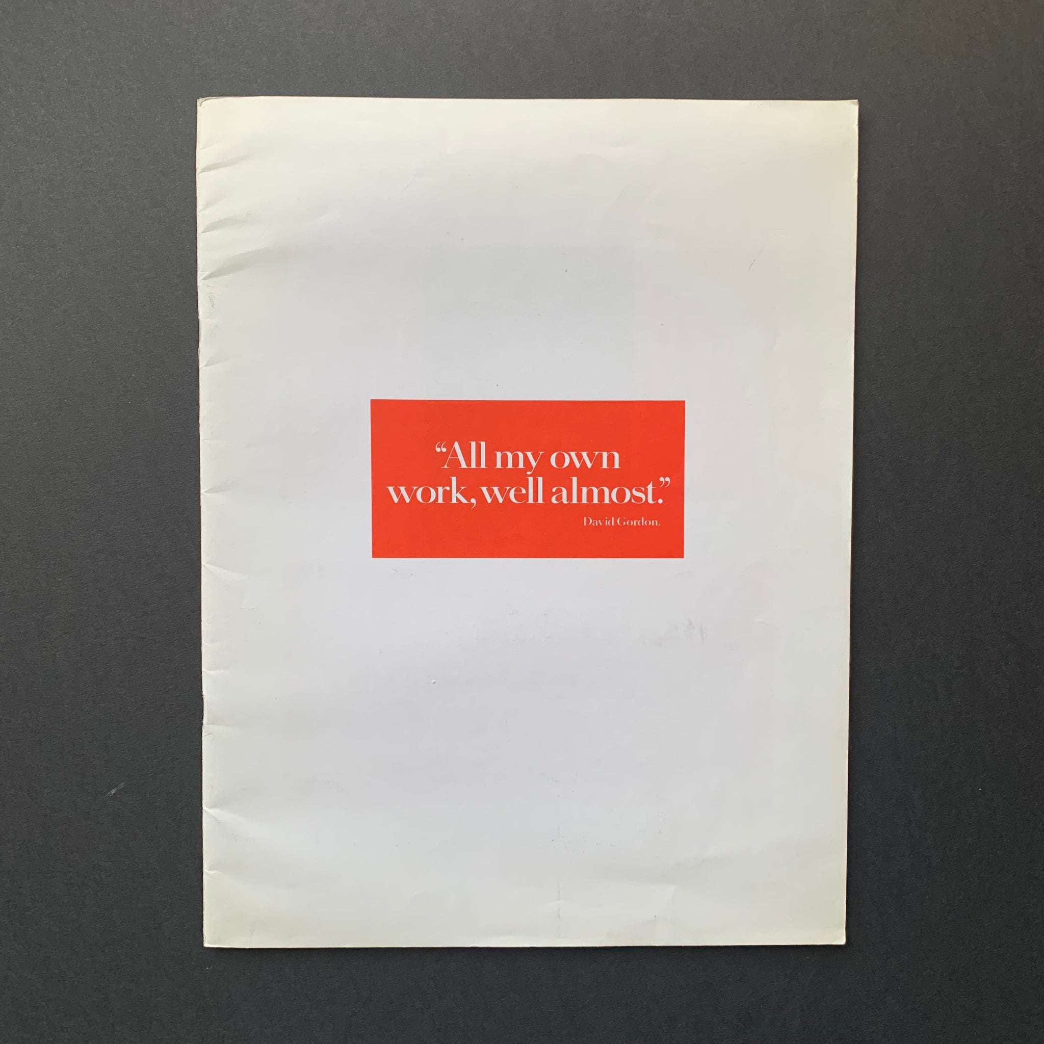 All my own work, well almost.” (The Economist) – The Print Arkive