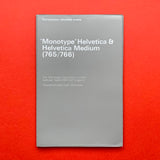 Composition Reference Sheets; 'Monotype' Helvetica, Univers, Century Schoolbook