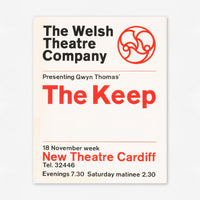 The Keep, The Welsh Theatre Company (1963) Theatre Poster *