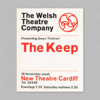 The Keep, The Welsh Theatre Company (1963) Theatre Poster *