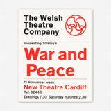 War and Peace, The Welsh Theatre Company (1963) Theatre Poster *