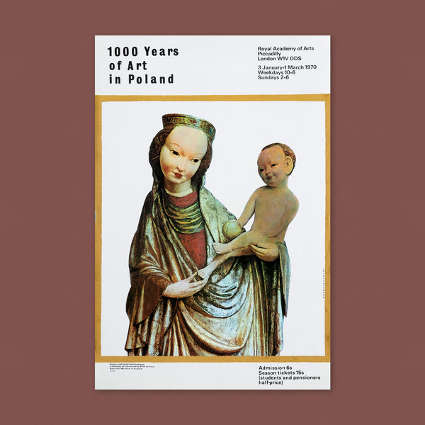 1000 Years of Art in Poland (1970) Exhibition Poster