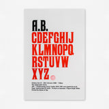 A.B.CDEF… Anthony Burrill (2009) Lecture Poster