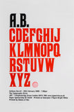 A.B.CDEF… Anthony Burrill (2009) Lecture Poster