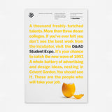 D&AD Student Expo (1997) Exhibition Poster