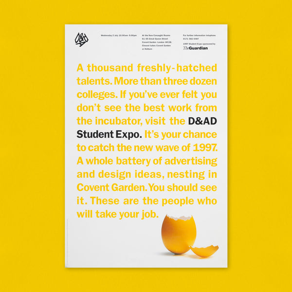 D&AD Student Expo (1997) Exhibition Poster