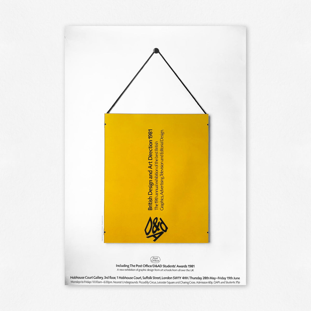 Dat Poster 19th Annual D&AD Exhibition (1981) Poster – The Print Arkive