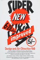 6th Annual D&AD Exhibition (1968) Poster (Bob Gill)