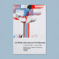 1st British International Print Biennale (1968) Exhibition Poster (David Hockney)