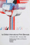 1st British International Print Biennale (1968) Exhibition Poster (David Hockney)