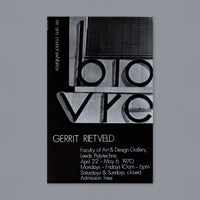 Gerrit Rietveld (1963) Arts Council Exhibition Poster
