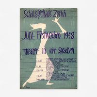 Schauspielhaus (1958) Festival Poster (Steiner Heinrich)