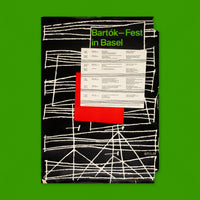 Bartók-Fest, Basel (1958) Festival Poster (Felix Gyssler)