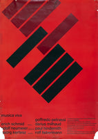 Musica Viva (1958) Original Concert Poster (Josef Müller-Brockmann)