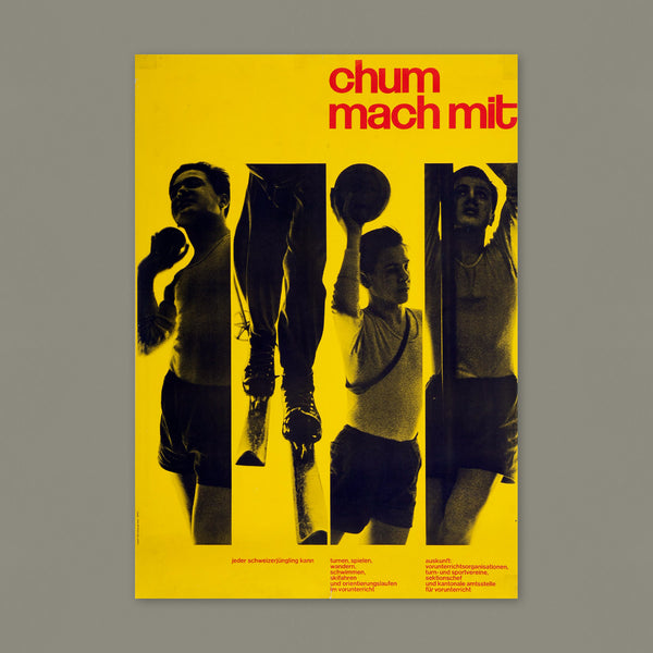 Chum Mach Mit (1958) Original Poster (Fritz Schrag)
