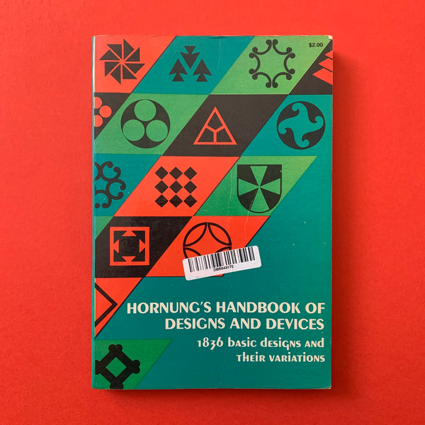 Hornung’s Handbook of Designs and Devices – book cover. Buy and sell design related books, magazines and posters with The Print Arkive.