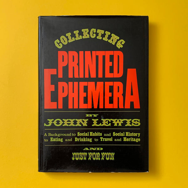 Collecting Printed Ephemera - book cover. Buy and sell design related books, magazines and posters with The Print Arkive.