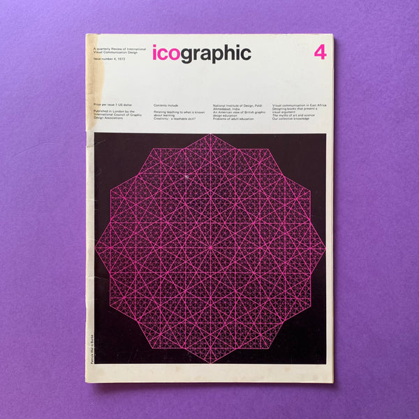 Icographic 4: A Quarterly Review of International Visual Communication Design - magazine cover. Buy and sell the best infographic and data graphic design books, magazines and posters with The Print Arkive.