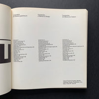 Typographie: A Manual of Design (Emil Ruder)