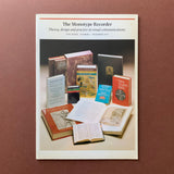 The Monotype Recorder, No.3 October 1981. Theory, design and practice in visual communication - magazine cover. Buy and sell the best typography books, journals, magazines and posters with The Print Arkive.