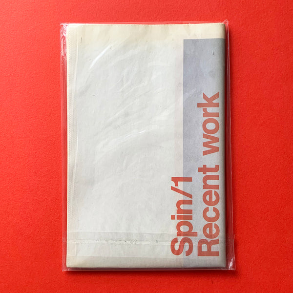 Spin/1: Recent Work - front cover. Buy and sell the best graphic design books, journals, magazines and posters with The Print Arkive.