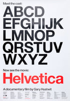 [Poster] Meet the cast: ABC… Now see the movie: Helvetica (Experimental Jetset)