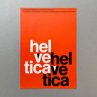 Helvetica (1963 press advertisement) - book cover. Buy and sell the best typography books, journals, magazines and posters with The Print Arkive.