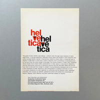 Helvetica (1963 press advertisement)