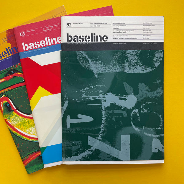 BASELINE: Typographics Journal, No’s 52–54 (LOT) – The Print Arkive
