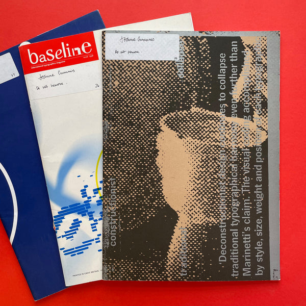 BASELINE: Typographics Journal, No’s 25–27 (LOT) – The Print Arkive