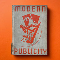 Modern Publicity, Commercial Art Annual 1934/35 - book cover. Buy and sell the best advertising and design awards books, journals, magazines and posters with The Print Arkive.