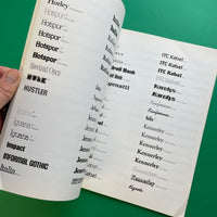 Alphabet’s Typeface Index