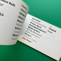 Alphabet [Typeface & Diatype Directories]