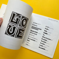Alphabet Display Photosetting [Typeface Index]