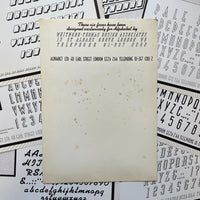 Alphabet presents 'The Faces of Whitmore-Thomas' [Specimen Sheets]